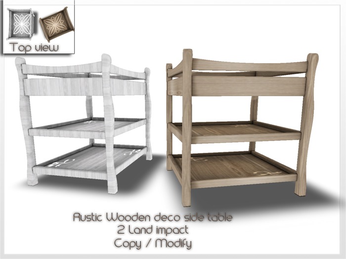 Wooden Side table set