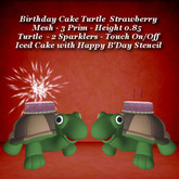 Birthday Cake Turtle Strawberry