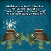 Birthday Cake Turtle Chocolate