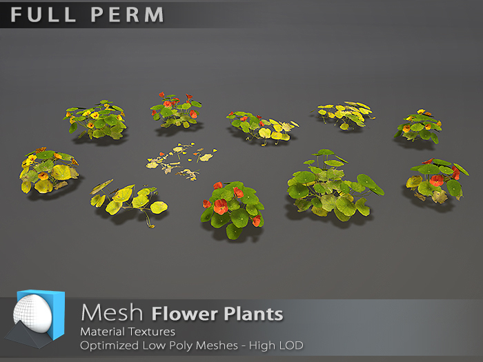 [Prim 3D] - Flower Plants "FULL PERM"*
