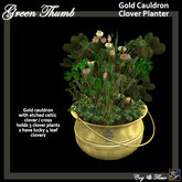 C&F LG Clover Planter w Mixed Colors and 4 Leaf Clover