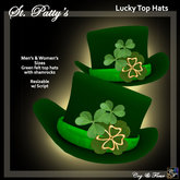 C&F Lucky Top Hats - Green Shamrock