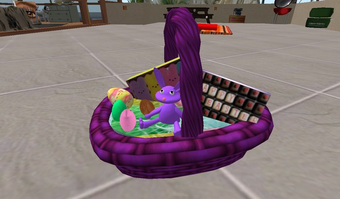 easter basket purple