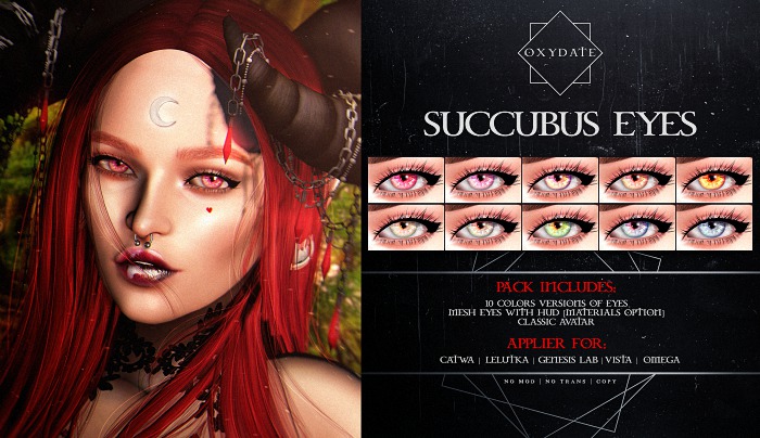 Oxydate. [Succubus] Eyes Omega (Add)
