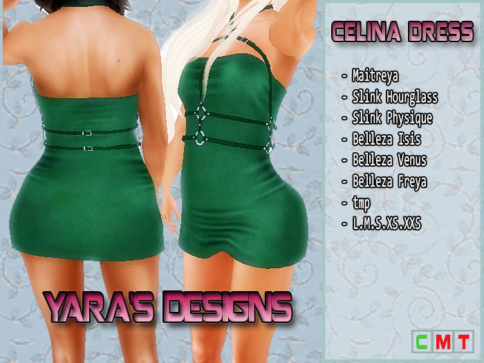 [YARA'S DESIGNS] CELINA DRESS GREEN 