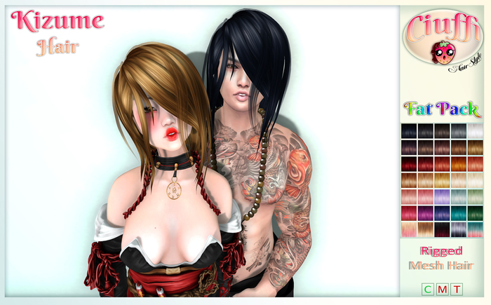 -Ciuffi- Kizume Hair FatPack