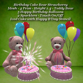 Birthday Cake Bear Strawberry