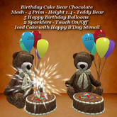 Birthday Cake Bear Chocolate