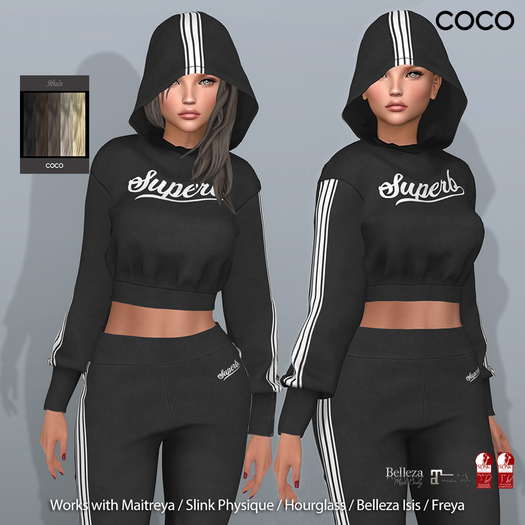 *COCO*_CropHoodie+Hair_Black