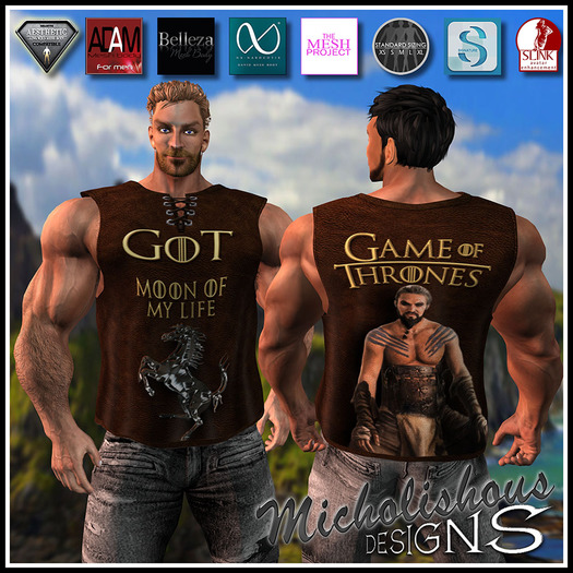 * Mikolishous Designs * AB Slvlss T-GOT-Brn-Kal Drogo