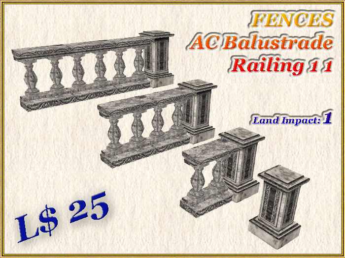FENCES AC Balustrade Railing 1 1 (1 LI)