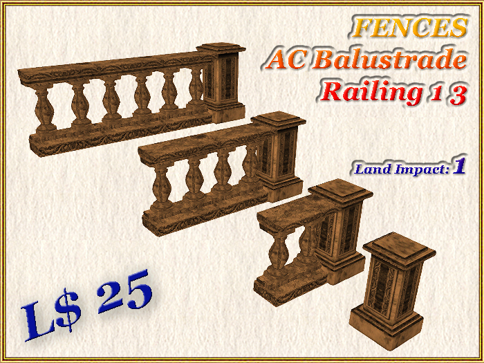 FENCES AC Balustrade Railing 1 3 (1 LI)