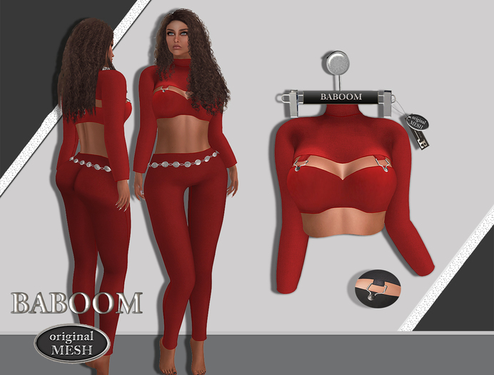 Baboom Lizzy-Shirt-Original Mesh-red