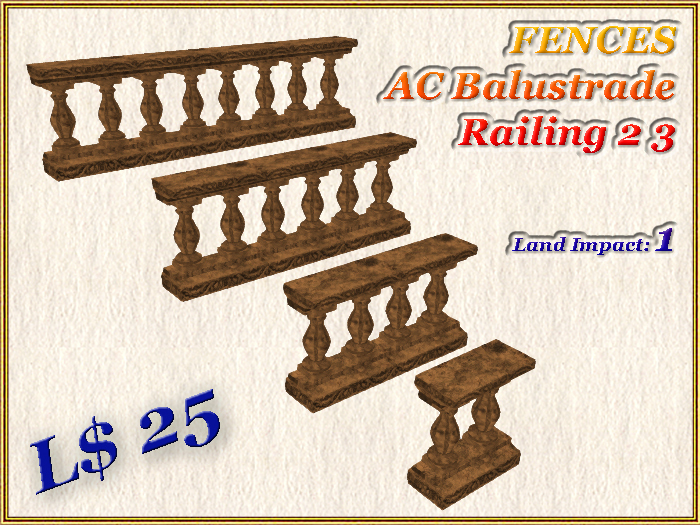 FENCES AC Balustrade Railing 2 3 (1 LI)