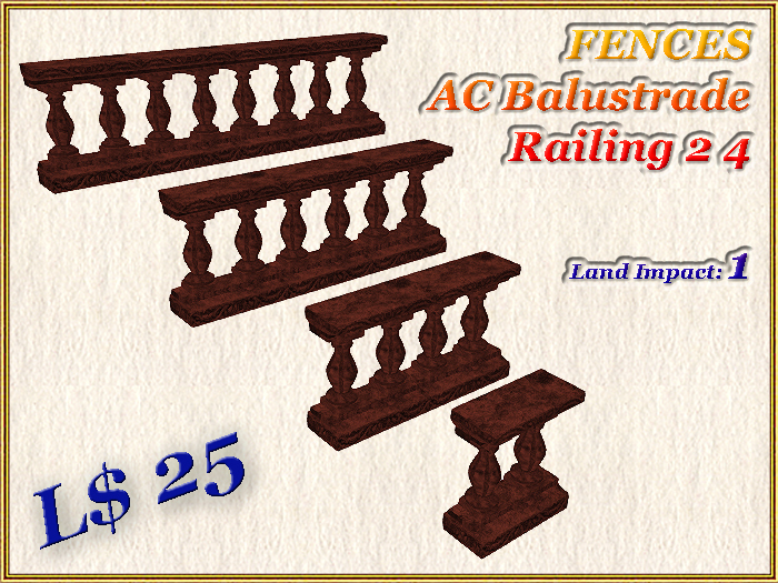 FENCES AC Balustrade Railing 2 4
