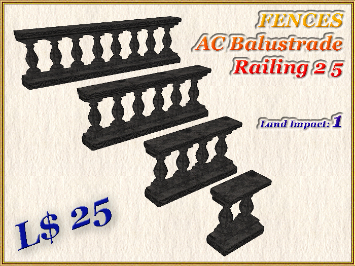 FENCES AC Balustrade Railing 2 5 (1 LI)