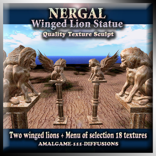 NERGAL Winged Lion Statue (XSTREET)
