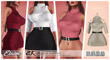 -:zk:- Elaine Dress Creamy-Add me