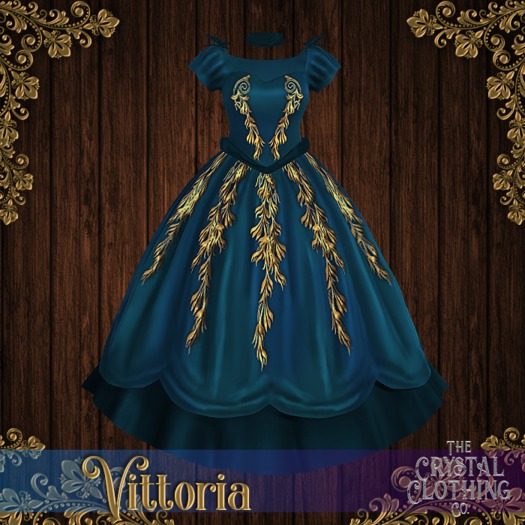 [CC Co.] Vittoria - Gown - Ocean Crystal