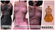 -:zk:- Hillary Dress Golden Brown-Add me