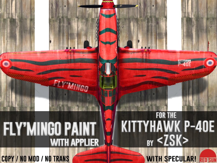 FlyMingo Paint for ZSK _P-40E Kittyhawk - RED SUN (BOXED)