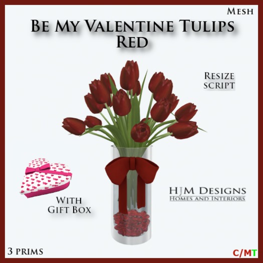 Be My Valentine Tulips - Red