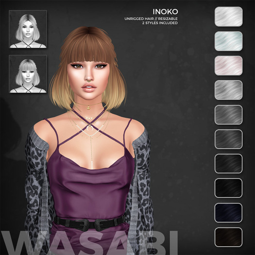 Wasabi // Inoko Mesh Hair - B&W
