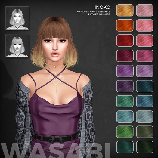 Wasabi // Inoko Mesh Hair - Fireworks