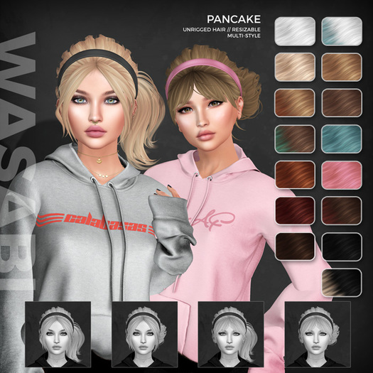 Wasabi // Pancake Mesh Hair - Basics