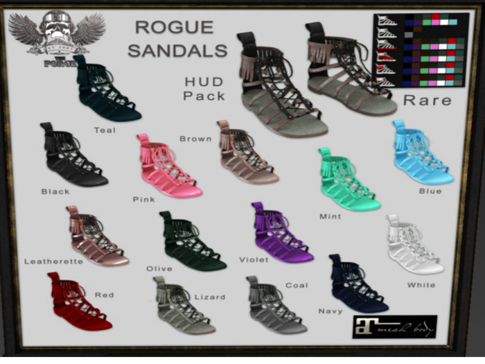 [The Forge] Rogue Sandals, Blue