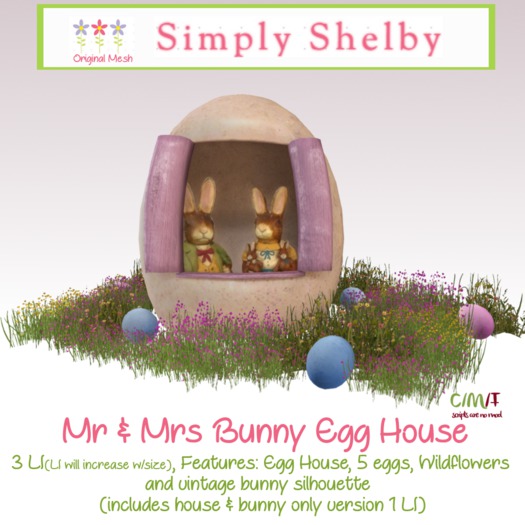 Mr & Mrs Bunny Egg House