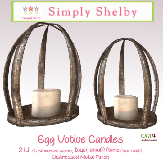 Egg Votive Candles box