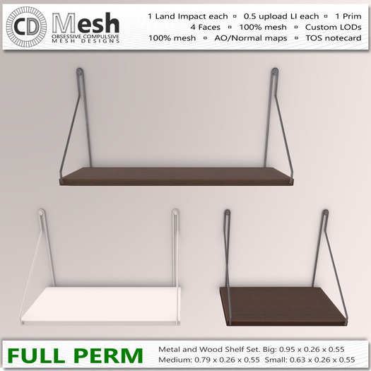 Metal&Wood Shelf Set {OCD}Mesh