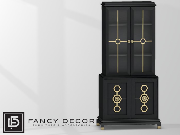 Fancy Decor: Thorne Cabinet (black)