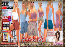*Sondra's Girlish Wrap Skirt+Top Sina *6 Patterns* (add)