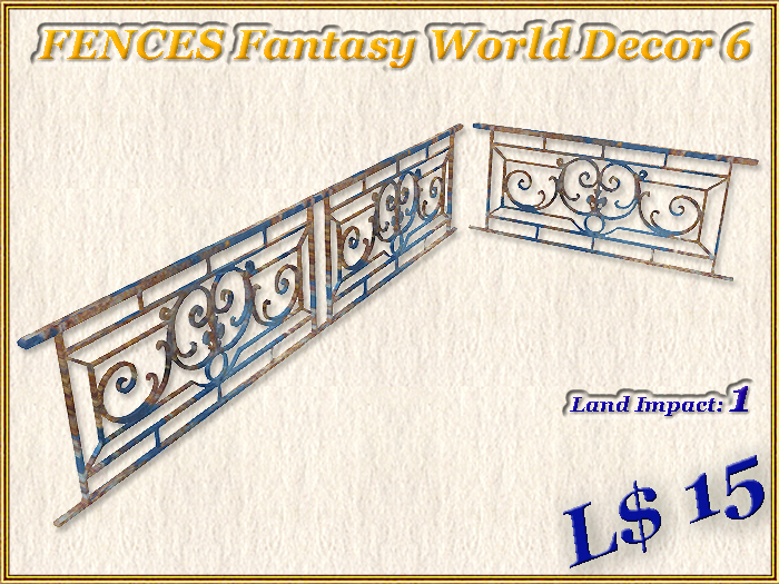 FENCES Fantasy World Decor 6 (1 LI)