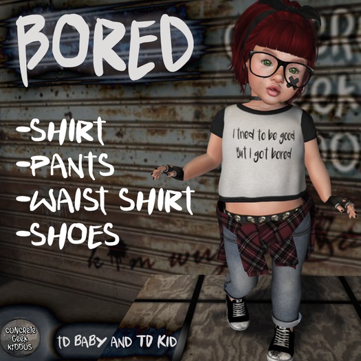 Concrete Geek Kiddos Bored Outfit