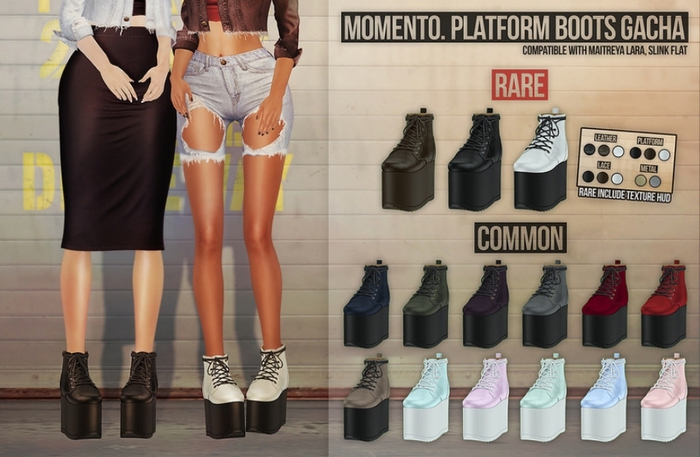 Momento. Platform boots violet slink