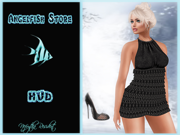 AngelFish Amanda Dress Ruffled Black Lace