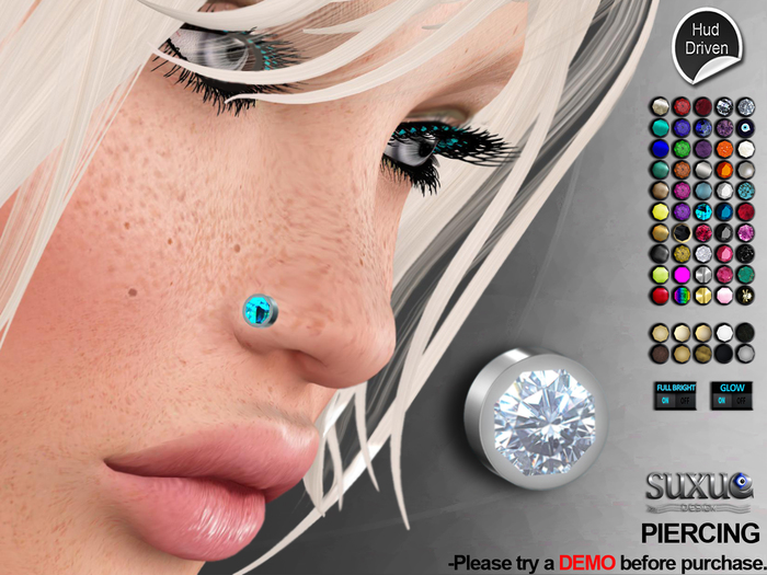 Piercing Diamond nose demo