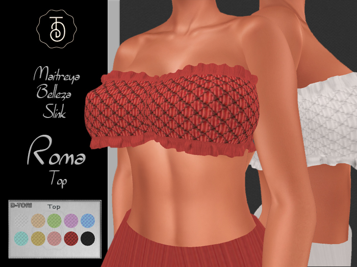 D-Tori *Roma* Frilled Top (M B S)