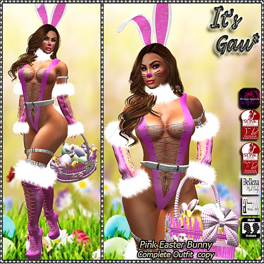 *It's Gau* Pink Easter Bunny