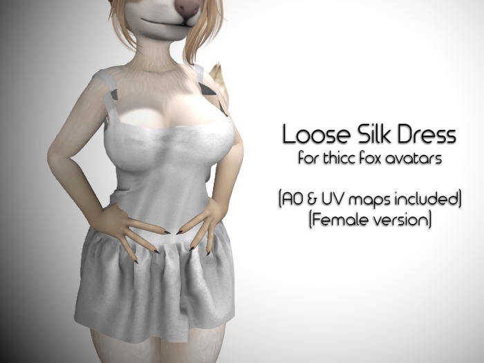 Thicc Fox Loose Silk Dress (Female)
