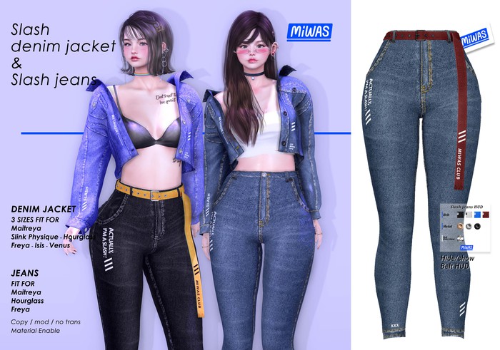 MIWAS / Slash Jeans #Dark Blue