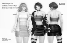 MIWAS / Kimono Jacket & Top & Skirt DEMO