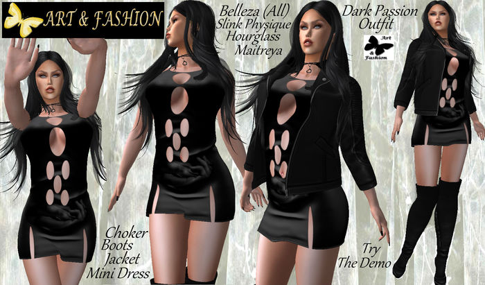 ART & FASHION - DARK PASSION OUTFIT