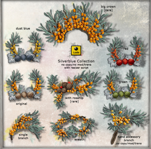 *LODE* Head Accessory - Silverblue [green]