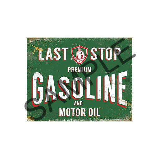 031219 VINTAGE LAST STOP SIGN