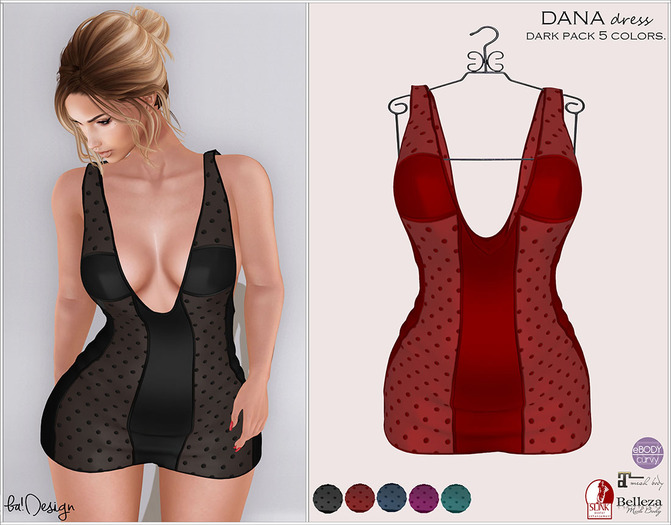 ba!Design DANA Dress Dark Pack 5 Colors.