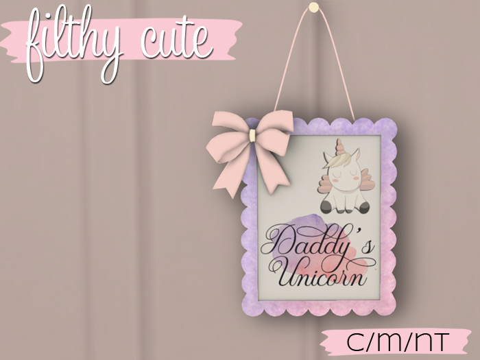 Filthy Cute Ruffled Frame - Daddy's Unicorn (ADD!)